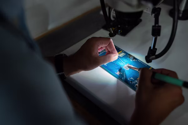 Praktek kejuruan teknologi di laboratorium SMK