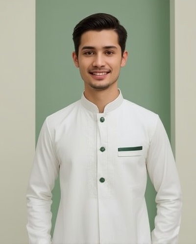 Foto mempelai pria Ahmad Fauzan dalam undangan nikah online